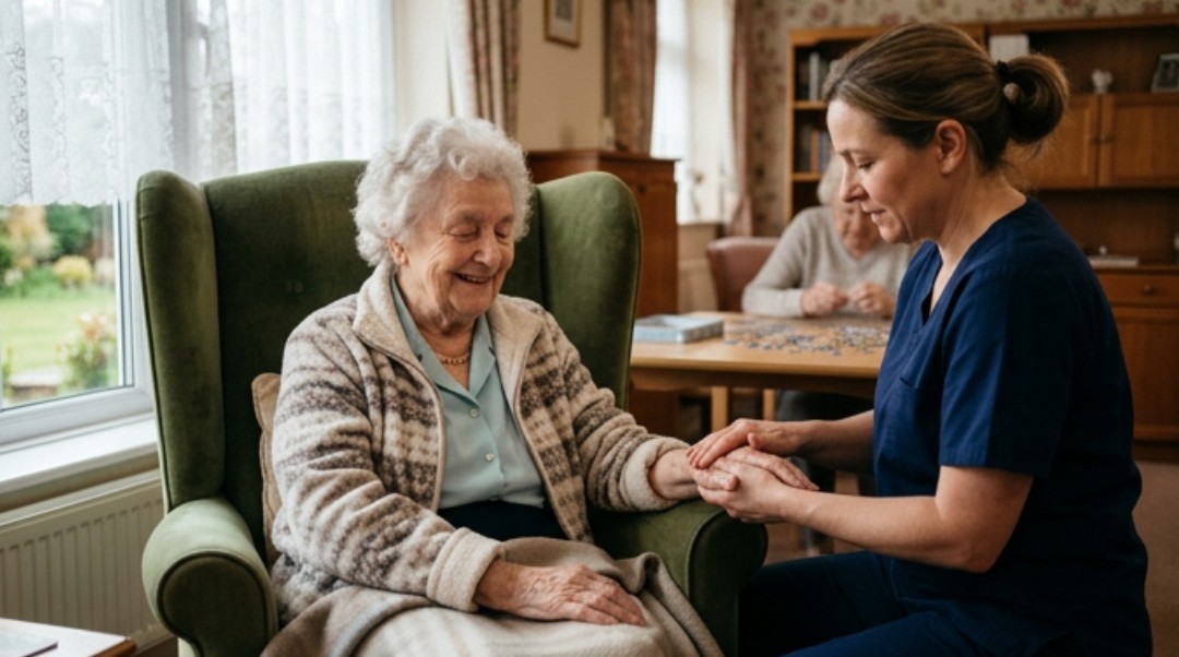 Séance de réflexologie en Ehpad